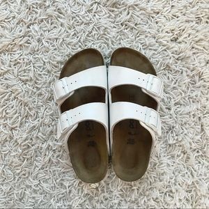 White Birkenstock Platform Sandals